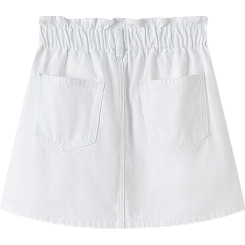 BALABALA Children's Clothing Girls' Shorts Summer 2025, All-Cotton Denim Casual Embroidered Puff Skirt, 208225110004