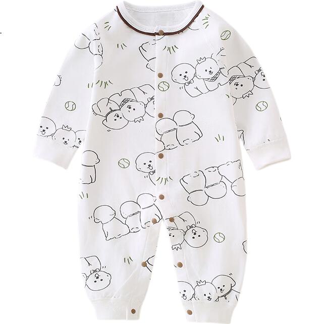 Baby Infant Cotton Romper Spring Autumn Newborn Long Sleeve Bodysuit Four Seasons