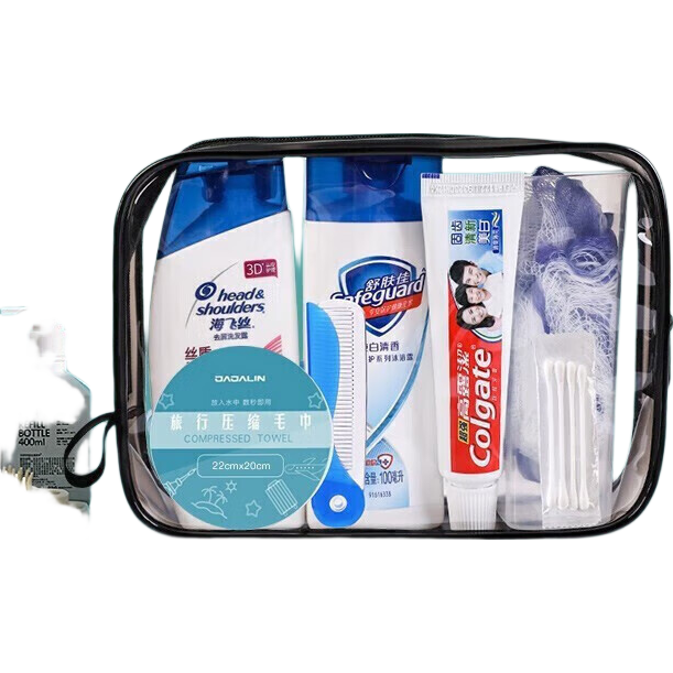 JAJALIN Travel Toiletry Set 14-Piece Essential Toiletries Organizer Bag for Men and Women