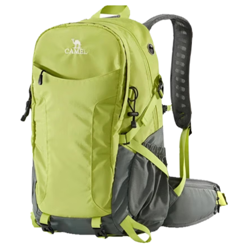 CAMEL Outdoor Mountaineering Backpack Professional Hiking Waterproof Lightweight Double Shoulder Bag 574D789643 Fruit Green