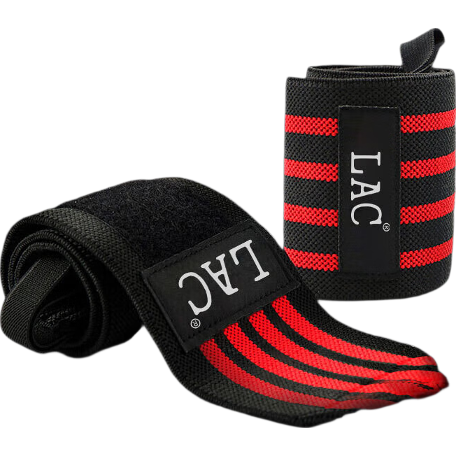 LAC Fitness Wrist Support for Men, Bench Press Wrist Guard, Weightlifting Strength Training Anti-Sprain Wraparound Sports Bandage
