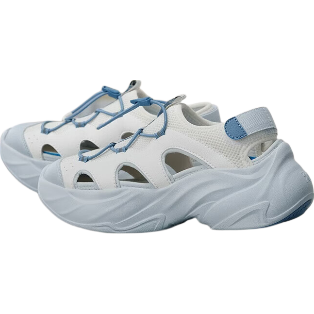 361° Sports Slippers, Thick-Soled Crocs-Style Clogs for Women, Summer Outdoor Water-Walking Mary Jane Sandals, 682526715-4
