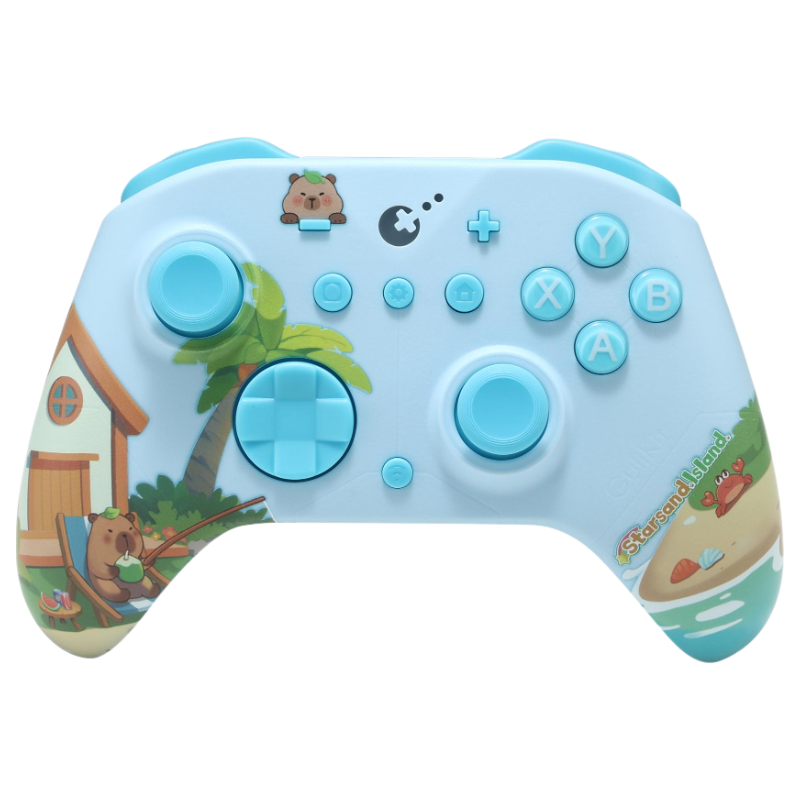 GuliKit ES Pro Stardust Island Limited Edition Wireless Controller for Switch 2 with One-Key Wake-up, Compatible with Android, Apple, PC, TMR Joystick, Hall Linear Trigger, Xbox Type