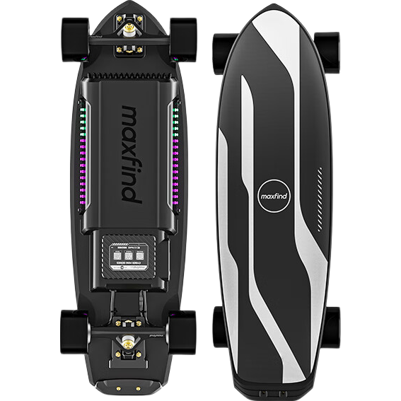 Maxfind Electric Skateboard Four-Wheel Long-Range 60KM Dual-Drive Longboard Adult Commuter Portable Remote Control Kids Skateboard