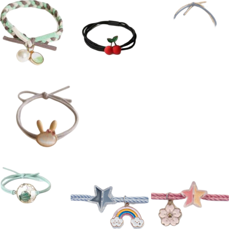 Gunai Hair Ties Set, Hair Bands, Headbands, Elastic Bands for Girls, Practical High-End New Year Gift for Wome