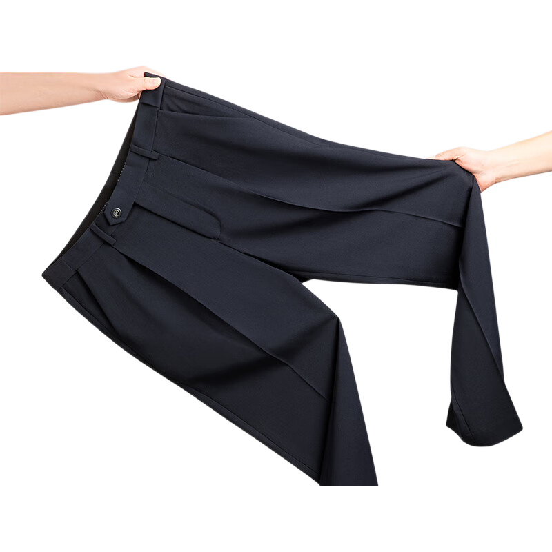 Romon Men's Spring and Autumn New Non-Iron Business Commuter Professional Suit Pants Stretch Loose Versatile Trousers