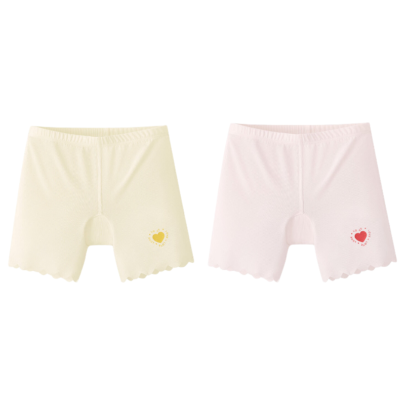 Nido Bear Girls' Ice Silk Safety Underwear Anti-Exposure Baby Boxer Briefs Children's Four-Point Shorts
