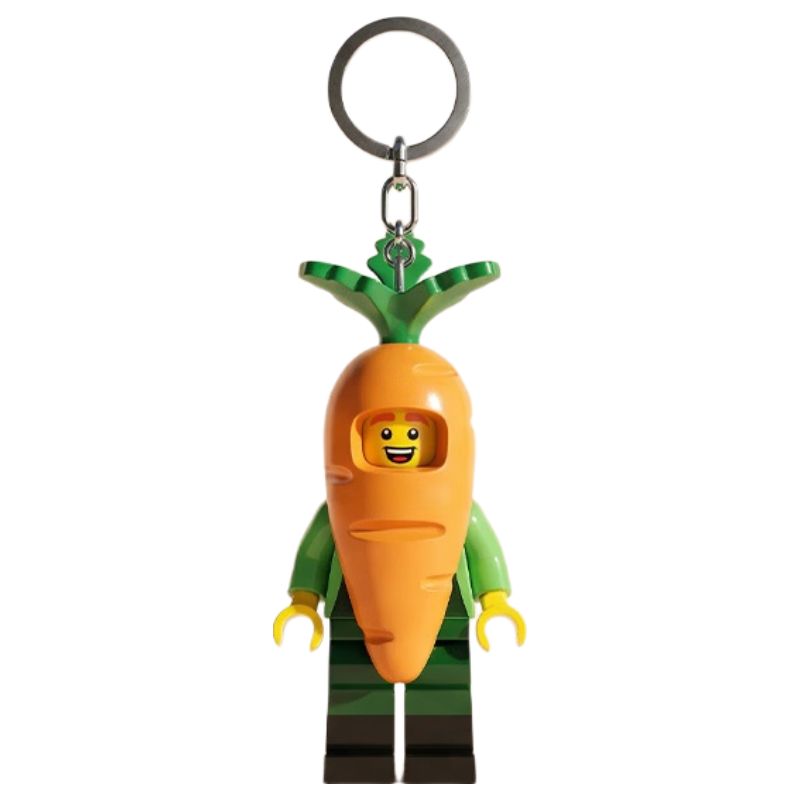 LEGO Minifigures Carrot Mascot Light-Up Keychain 6+ Kids Boys Girls Couple Birthday Gift