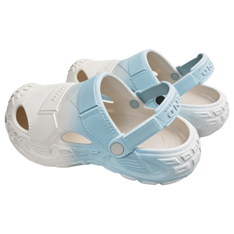 HIPANDA Men's Non-Slip EVA Hole Shoes Thick Sole Height Increasing Breathable Comfortable Open Toe Beach Driving Sandals