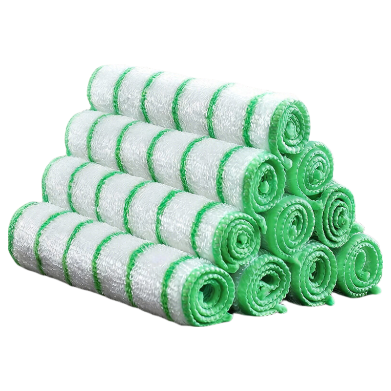 Jiabangshu Kitchen Cleaning Cloths 23x18cm 10pcs Absorbent Non-Greasy Dishwashing Scrub Pads