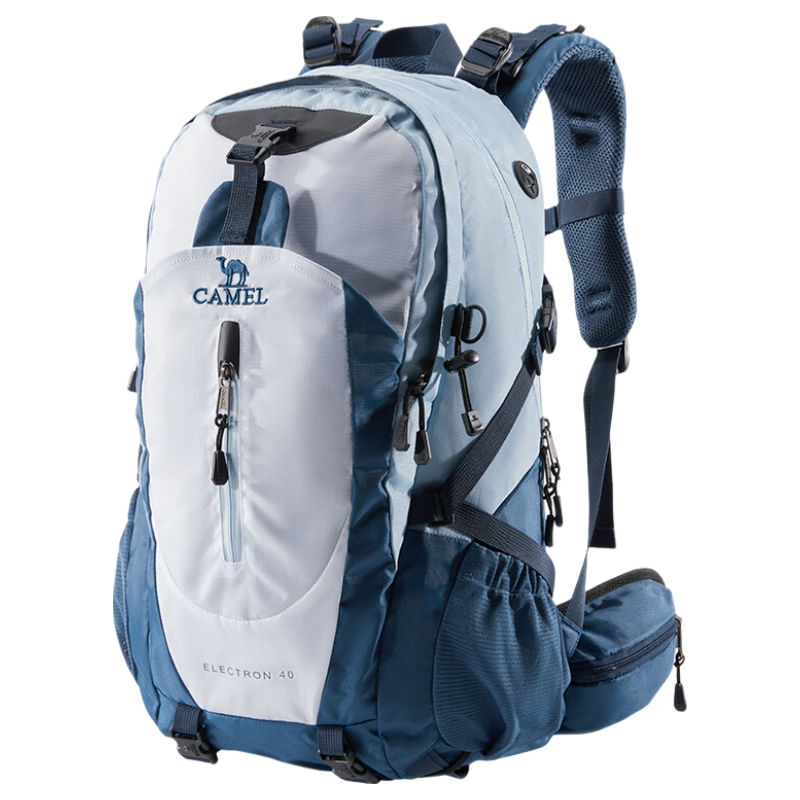 CAMEL Hiking Backpack, Outdoor Sports Backpack for Men And Women, Waterproof Travel Pack for Trekking And Mountaineering, Light Blue