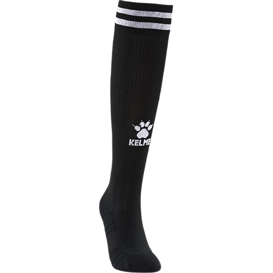 KELME Kids Long Tube Football Socks Thickened Terry Sole Non-Slip Seamless Sports Socks Black S