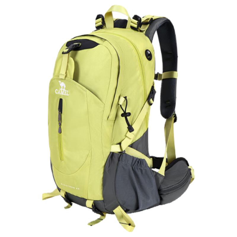 CAMEL Mountain Climbing Backpack, Outdoor Professional Backpack for Men And Women, Sports Rucksack with Large Capacity And Lightweight Design, Fruit Green Color