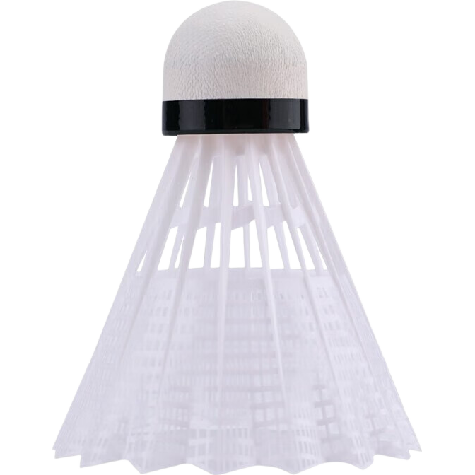 Li-Ning Badminton Durable Windproof Plastic Training Shuttlecock Indoor Outdoor Professional Stable Flight Nylon Shuttle AN01 White