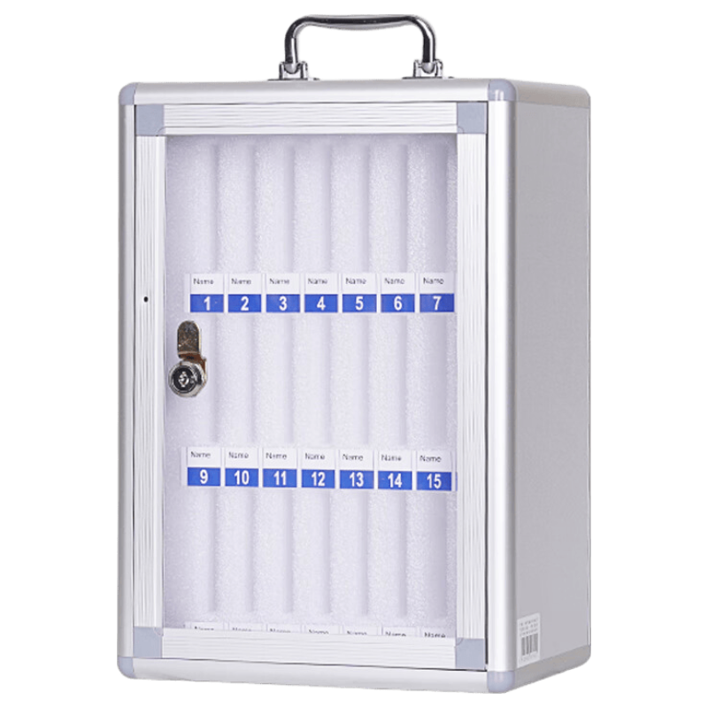Jinlongxing Mobile Phone Storage Box, Workshop Storage Cabinet, School Student Office Meeting Aluminum Alloy Lockable Storage Box, 24 Slots