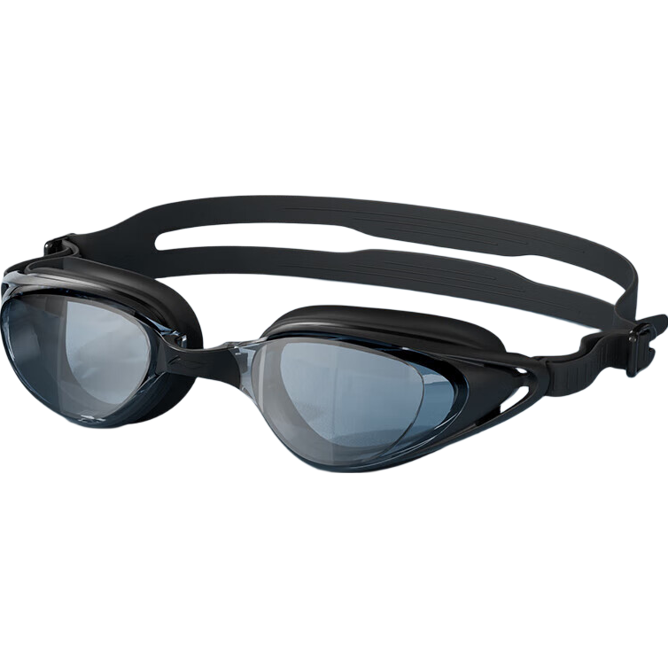 Li-Ning Swimming Goggles, Waterproof And Anti-Fog, for Men And Women, High Definition Swimming Glasses, Professional Training, Myopia Swimming Goggles, 2214 Black, -3.00 Diopters