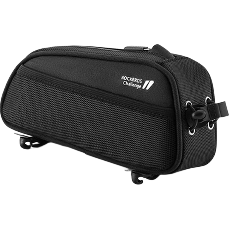 ROCKBROS Bicycle Handlebar Bag, Top Tube Bag, Front Fork Bag, Slim Phone Bag, Road And Mountain Bike Cycling Accessories