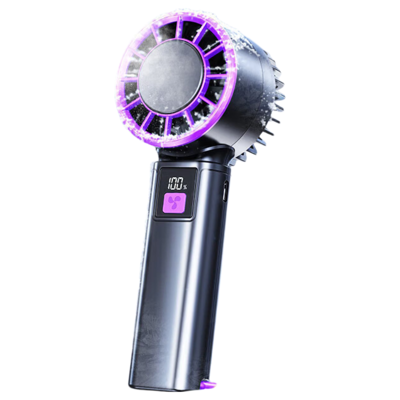 KOVOL [Best-Selling Million] 100-Speed Ultra-High Handheld Mini Fan, Powerful Portable USB Rechargeable Turbine Fan for Office, Student Dormitory, Desktop Cooling Device