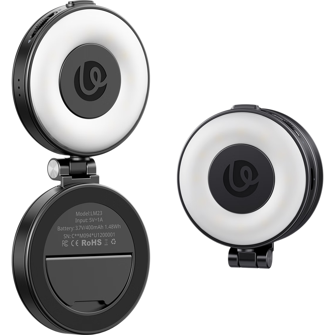 Ulanzi LM23 Magsafe Magnetic Panda Light Three-Color Temperature Fill Light Soft Beauty Lighting for iPhone 16 Selfie Photography Live Streaming Outdoor