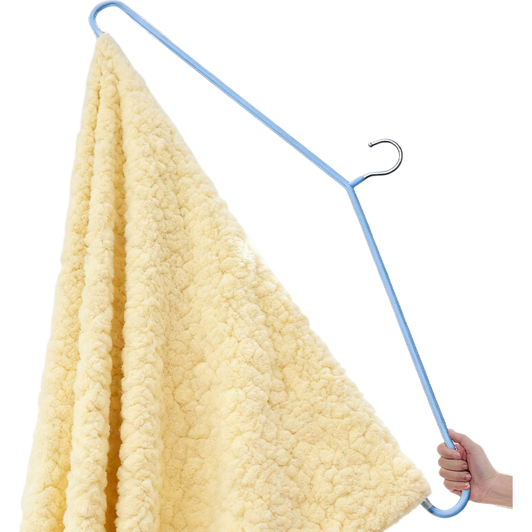 Hakkai Bird Large Clothes Rack for Drying Quilts, Bed Sheets, Towels, and Duvet Covers - Heavy-Duty Balcony Home Laundry Rack