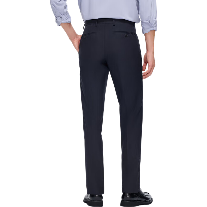 Goldlion [Pure Wool] Spring And Summer Men's Dark Twill Jacquard Slim Fit Business Formal Dress Pants