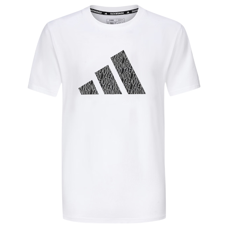 Adidas Summer Short Sleeve T-Shirt Unisex Couple Casual Daily Half Sleeve White/Grey 2XL