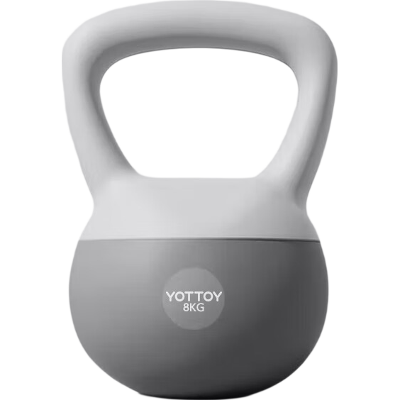 Yottoy Soft Kettlebell 8KG Gray Men's Fitness Squat Kettlebell Dumbbell Soft Body Women's Home Exercise Strength Training