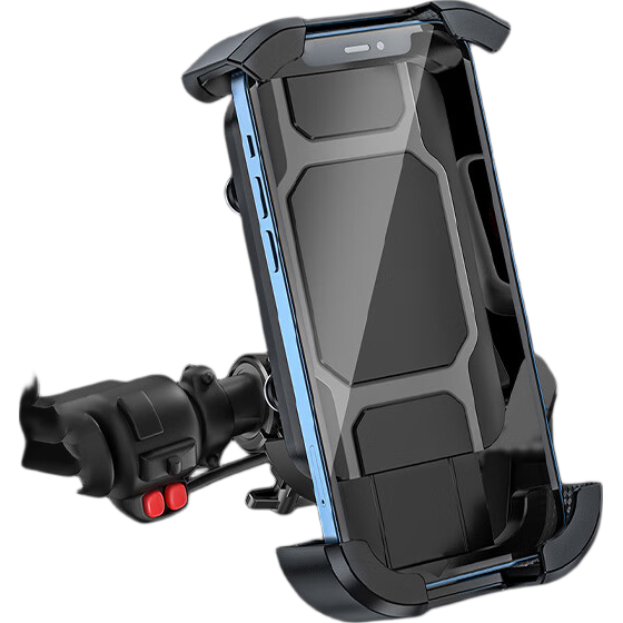 HUIDUODUO Electric Bike Phone Holder Rearview Mirror Anti-Shake Shockproof for Electric Scooter Motorcycle Bicycle Delivery Riders