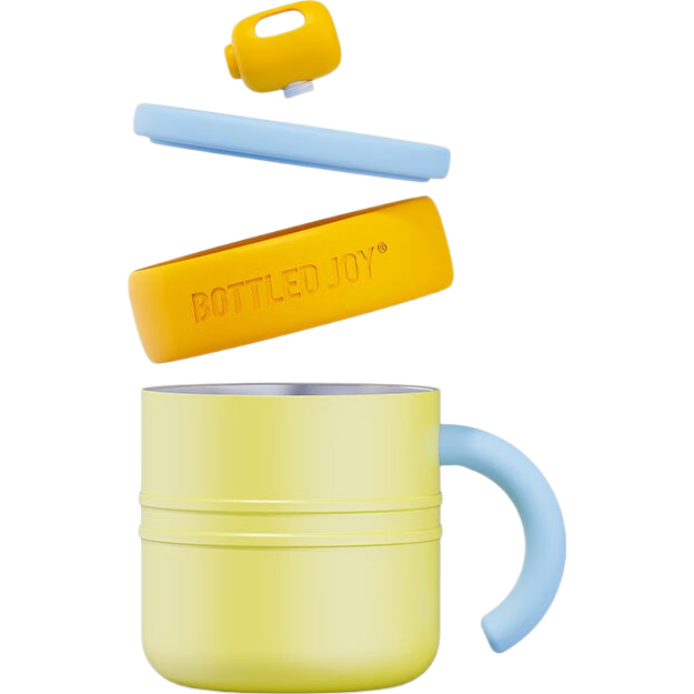 Dundun BOTTLED JOY Mug with Lid Office Coffee Cup Student Birthday Gift Wang Yibo Water Cup