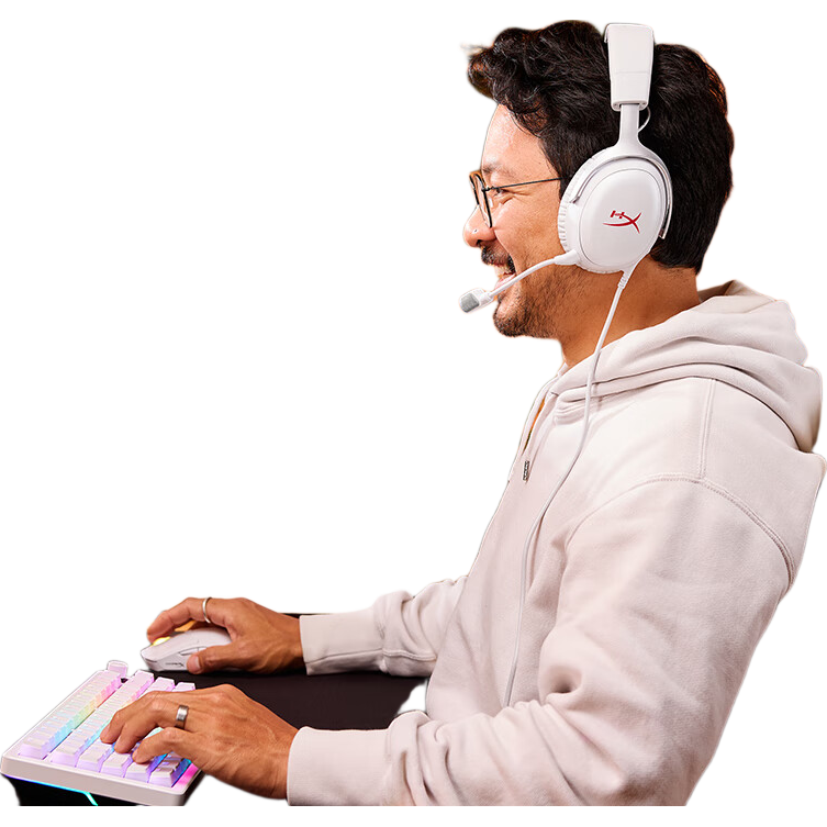HYPERX Cloud III Wired Gaming Headset, Flame Gray, DTS Sound, 53mm Driver Unit, E-Sports Over-Ear Gaming Headphones, Compatible with Triathlon Actio
