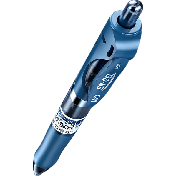 M&G Stationery K35 Retractable 0.5mm Gel Pen Student Signature Pen Business Bullet Tip Blue Ink 3pcs/Box AGPK351NB1