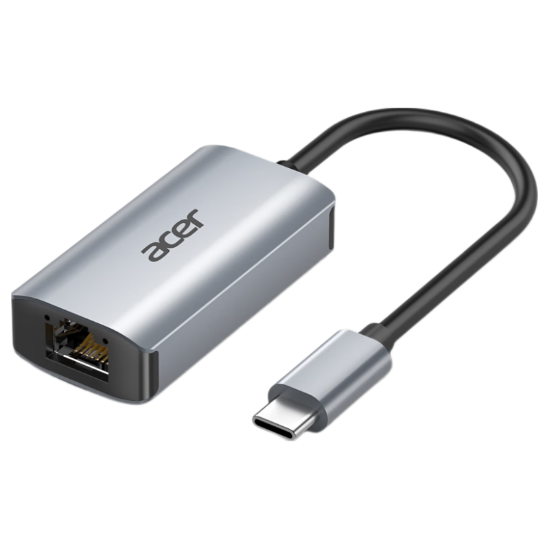Acer Type-C to Gigabit Ethernet Adapter USB-C to RJ45 Network Converter Compatible with Apple MacBook Expansion Mobile Phone Adapter Driver-Free