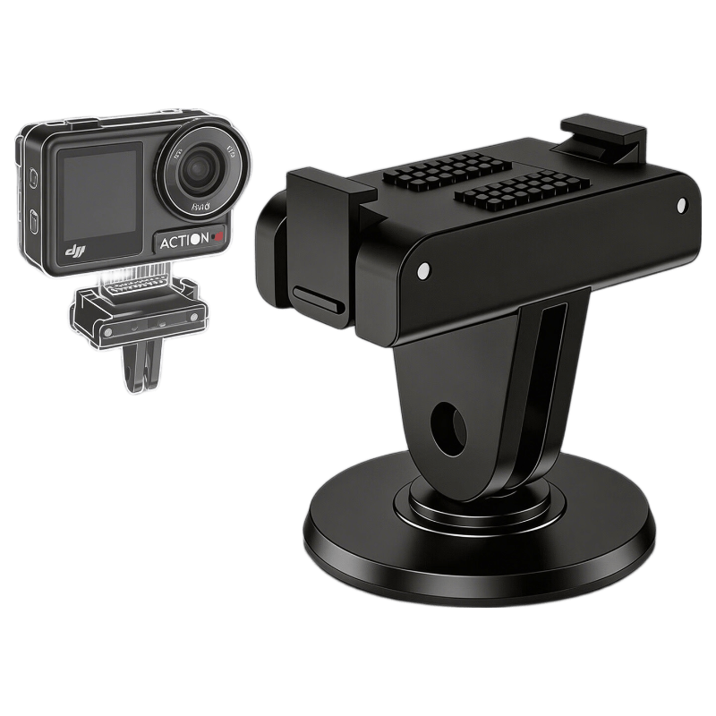 CHENSONG Quick Release Magnetic Base Compatible with DJI Action5 Pro, Action4/3 Quick Release Adapter, Osmo360 Magnetic Quick Release Sports Camera Magnetic Adapter