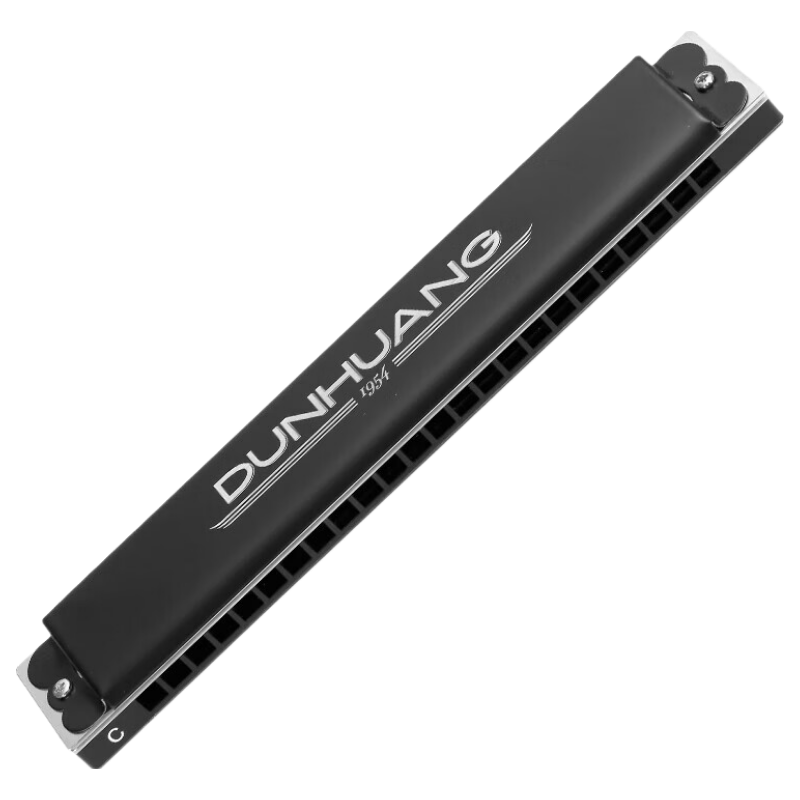 Dunhuang Huangzhiyao 24-Hole Diatonic Harmonica Black Y2411 Key of C