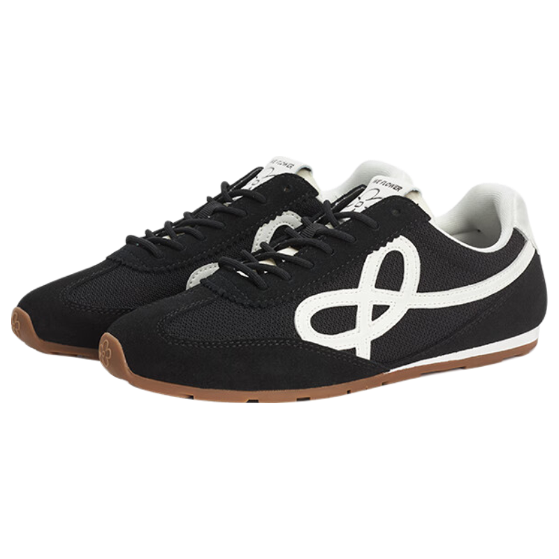 WE FLOWER Breathable New Product Dexun Shoes Lightweight Sports Unisex Low-Top Comfortable Couple Style Agate Black 41