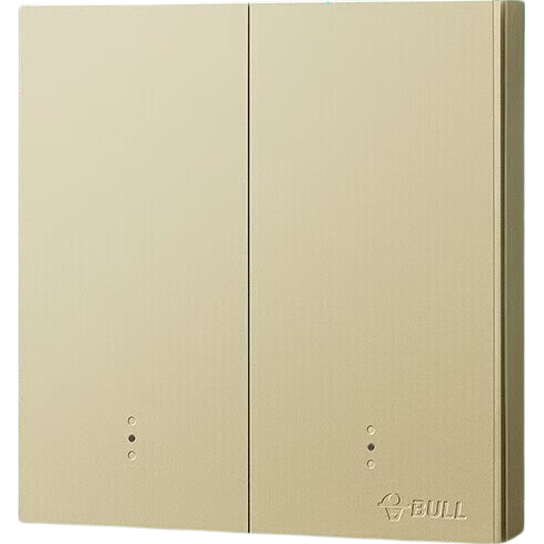 BULL Intelligent Switch, Voice/manual Control, No Network Required, Two-Position Remote Control Switch, Gold GTQ212