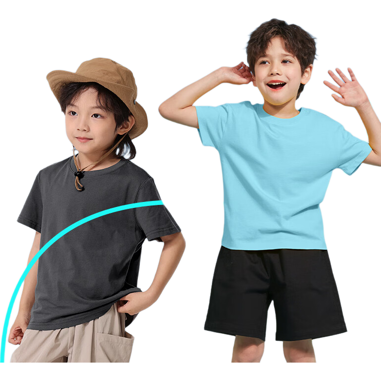 Jeanswest Girls' Summer Set 2026 New Children's Sportswear Short Sleeve Fashion Two-Piece Outfit for Older Kids
