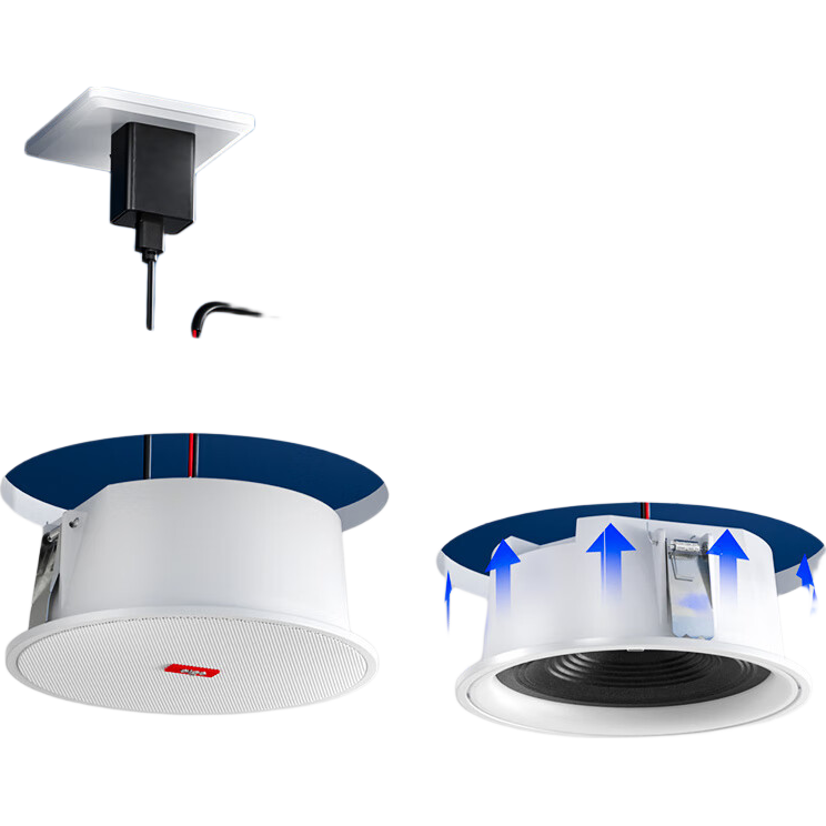 Aiguozhe Ceiling Speaker, 1-To Bluetooth Background Music, Public Address System, for Shops, Commercial And Home Use, Restaurants, Conference Rooms, Professional Recessed Ceiling-Mounted Speakers X185