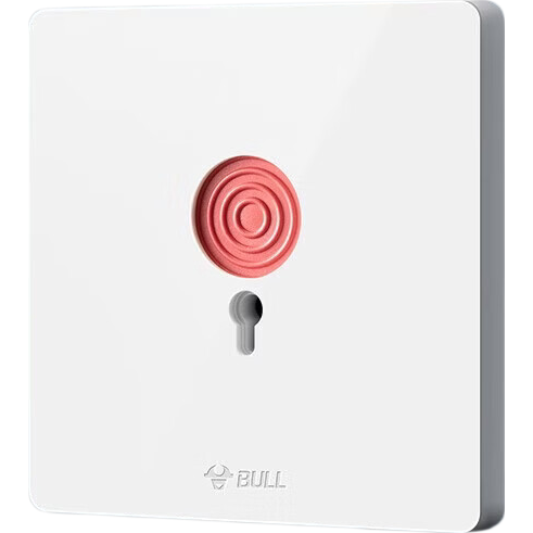 BULL Switch Socket G12 Series, Call Switch 86-Type Concealed Panel G12D121, Ivory White
