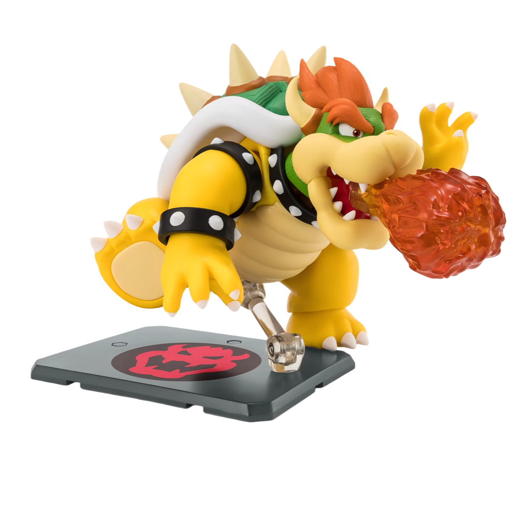 Bandai Super Mario S.H.Figuarts Bowser (SUPER MARIO) Fully Articulated Action Figure Toy