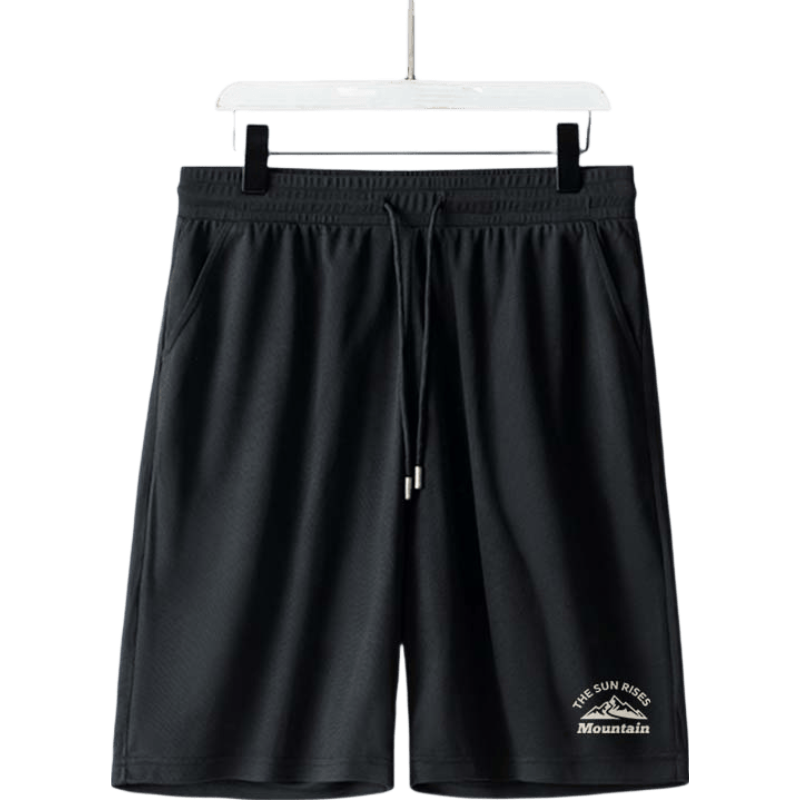 Warrior Five-Point Shorts for Men, Summer Large Size Outdoor Quick-Dry Sports Mid-Length Pants, Silk Mesh Men's Trousers, Dark Gray, 2XL