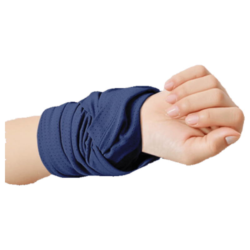 NAILEKESI N Cooling Quick-Dry Sports Wristband Towel for Women Fitness Sweat Absorption Wrist Support for Volleyball Badminton Basketball Blue