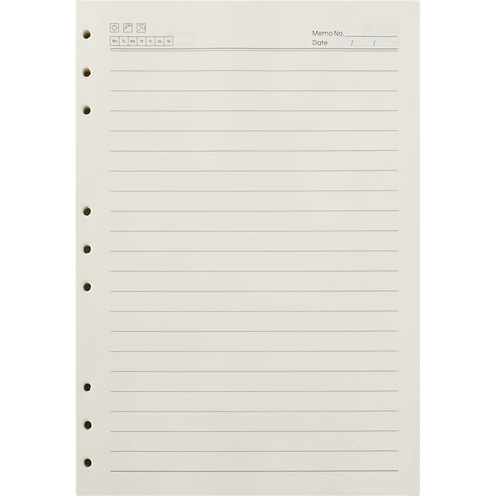 Xutong B5 Lined Loose Leaf Refill Paper 100 Sheets/200 Pages Thickened 9-Hole Notebook Refill Customized Journal Inserts