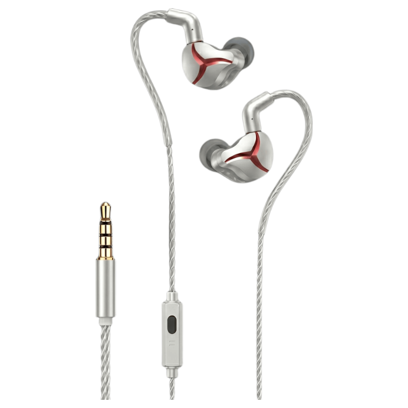 WITGOER [Best-Selling 1000W] Wired In-Ear HiFi Gaming 3.5MM Headphones Computer Tablet Microphone Two-In Delta V-Shaped Suitable for FPS Sound Positioning
