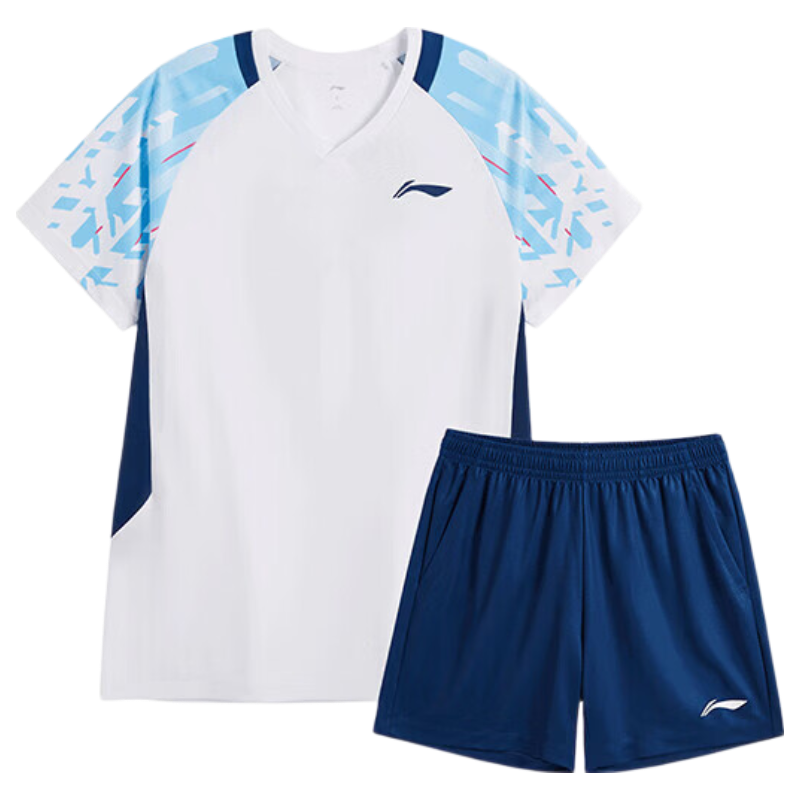 LI-NING Badminton Quick-Dry Breathable Unisex Match Set Two-Piece Club Series Sports Teamwear