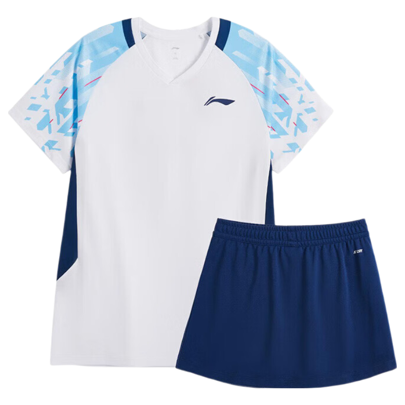 LI-NING Badminton Quick-Dry Breathable Unisex Match Set Two-Piece Club Series Sports Teamwear