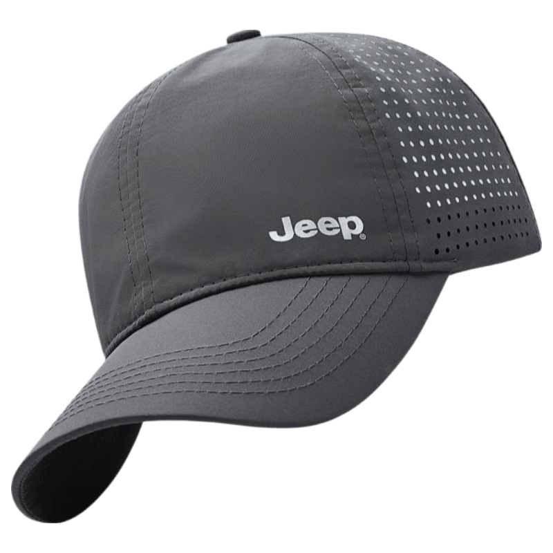 JEEP Men's Summer Sun Protection Quick-Dry Mesh Breathable Lightweight Fishing Baseball Cap