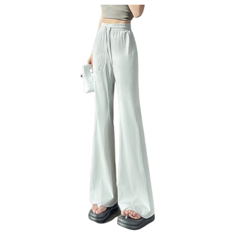 Warrior UPF50+ Ice Silk Sun Protection Casual Pants for Women 2025 Summer Comfortable Breathable Natural Cooling Slim Fit Flared Pants