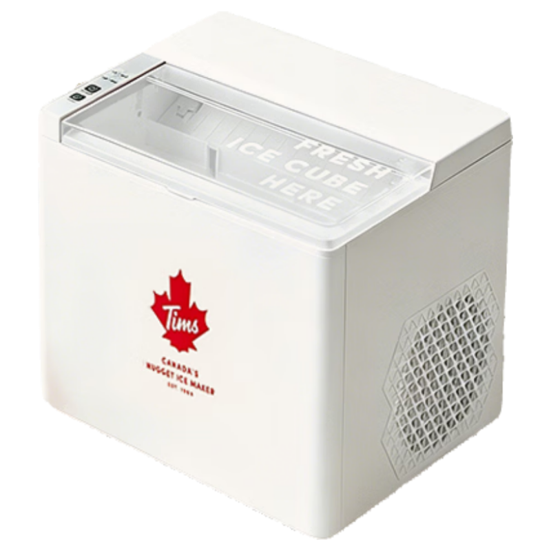 Tim Hortons ăPrice Guarantee 618ăTianhao Z3 Home Small Fully Automatic Ice Maker One-Key Cleaning Adjustable Bullet Ice Size Mini Dormitory Ice Machine White