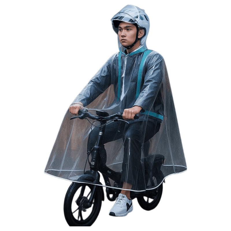 BAHAINIAO Didi Driver Raincoat, Full-Body Protection against Heavy Rain, Soft And Water-Resistant, Suitable for Electric Bicycles, Portable And Foldable